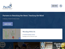 Tablet Screenshot of pacificchristianschool.net